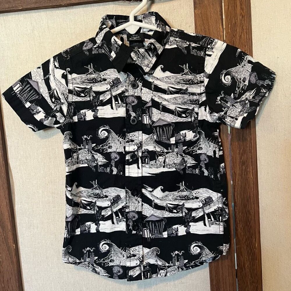 Disney Retro Nightmare Before Christmas AOP Button Down